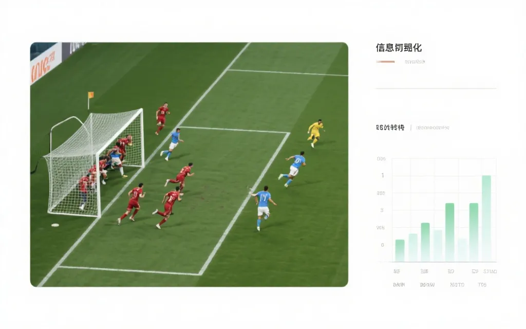 足球比赛攻防效率数据对比的可视化占位图